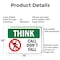 Signmission Safety Culture Sign, 14 in Width, Aluminum, Rectangle OS-2PACK-TS-A-1014-L-11796 - alternate 2